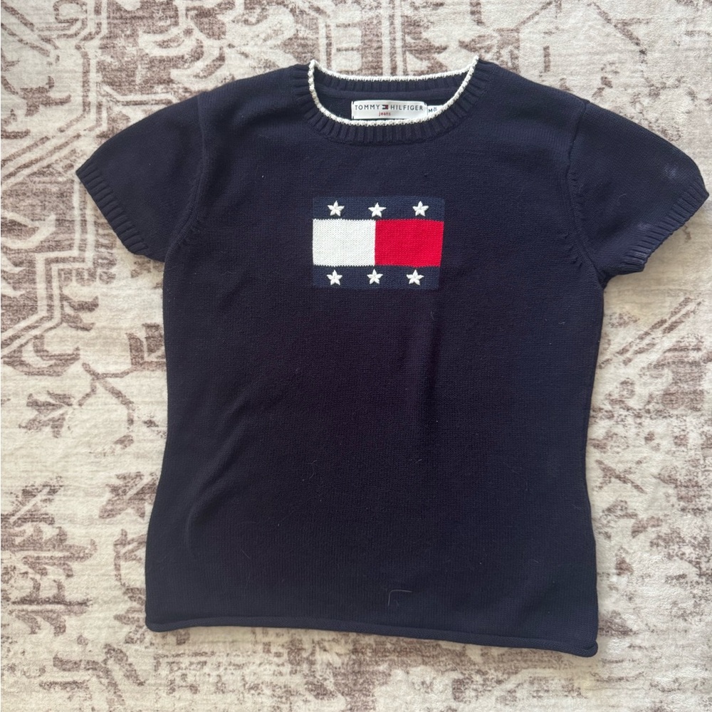 Tommy Hilfiger Knit Red White and Blue Top